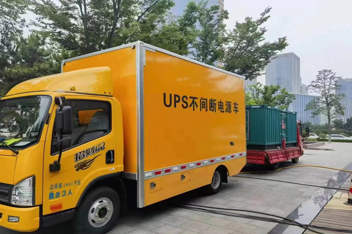 永登发电机租赁施工现场