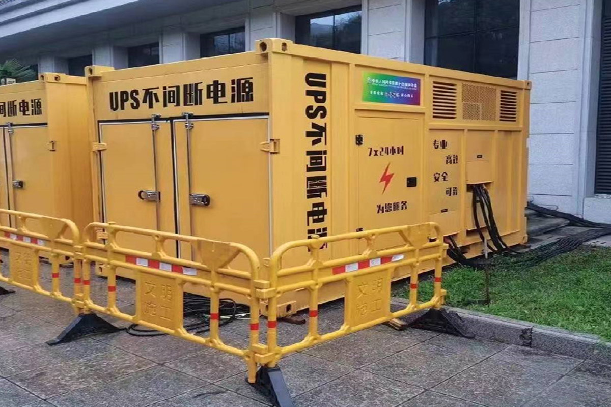 永登发电机租赁施工现场