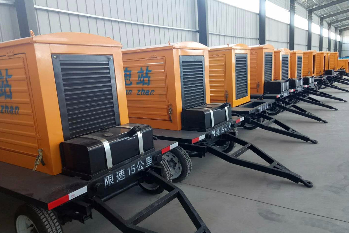 永登发电机租赁施工现场